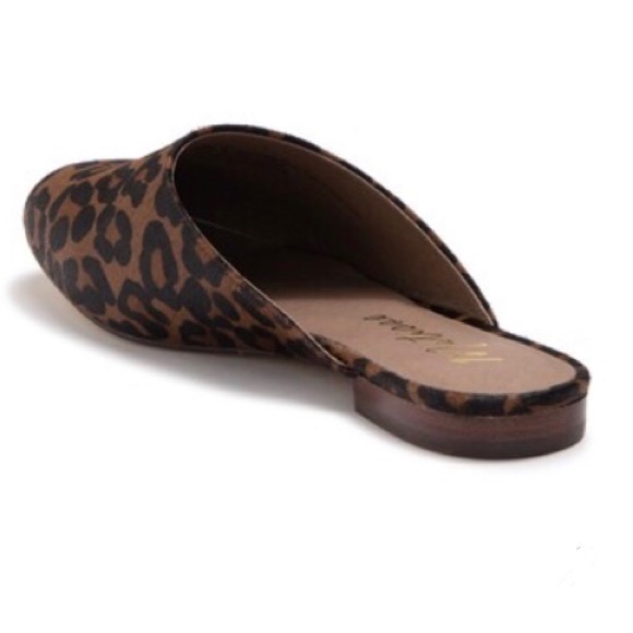 Matisse Brown Leopard Print Genuine Calf Hair Mule - Picture 4 of 5